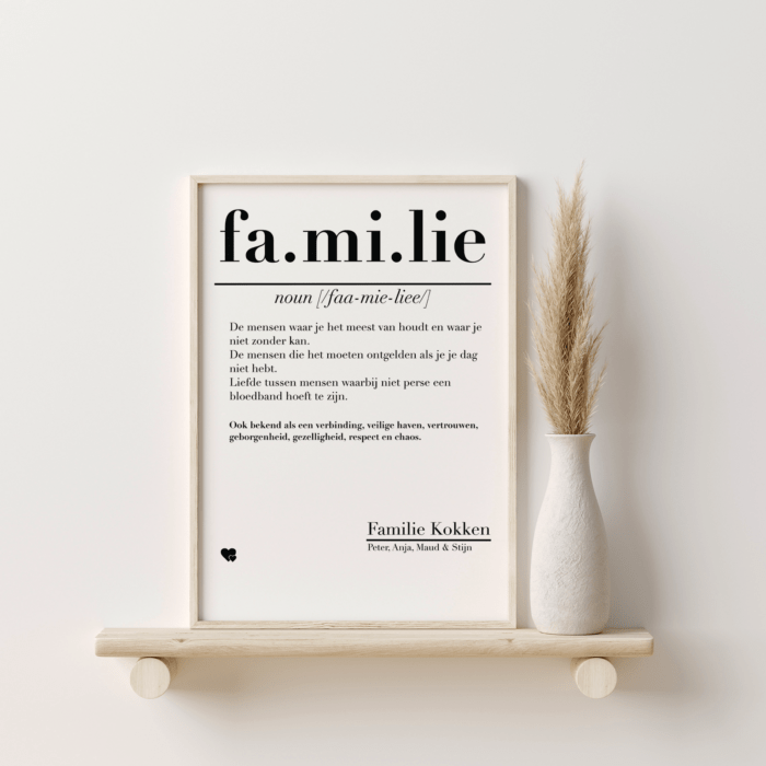 Poster | Dictionary 'Familie'