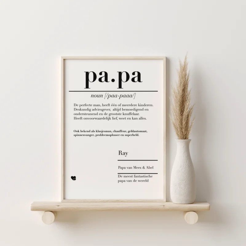 Poster | Dictionary 'Papa'