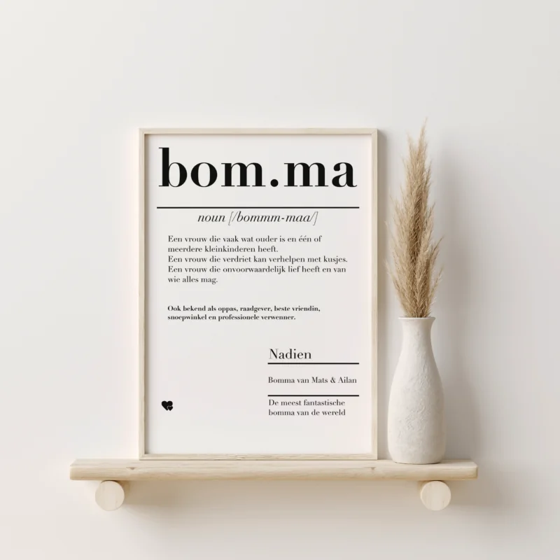Dictionary poster bomma