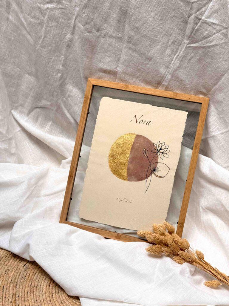 Waarom een geboorteposter met maanstand het meest unieke kraamcadeau is