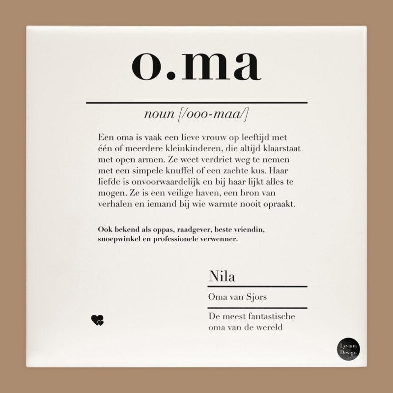 oma tegel nederlands