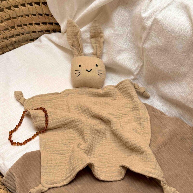 Hydrofiel knuffelkonijn Beige