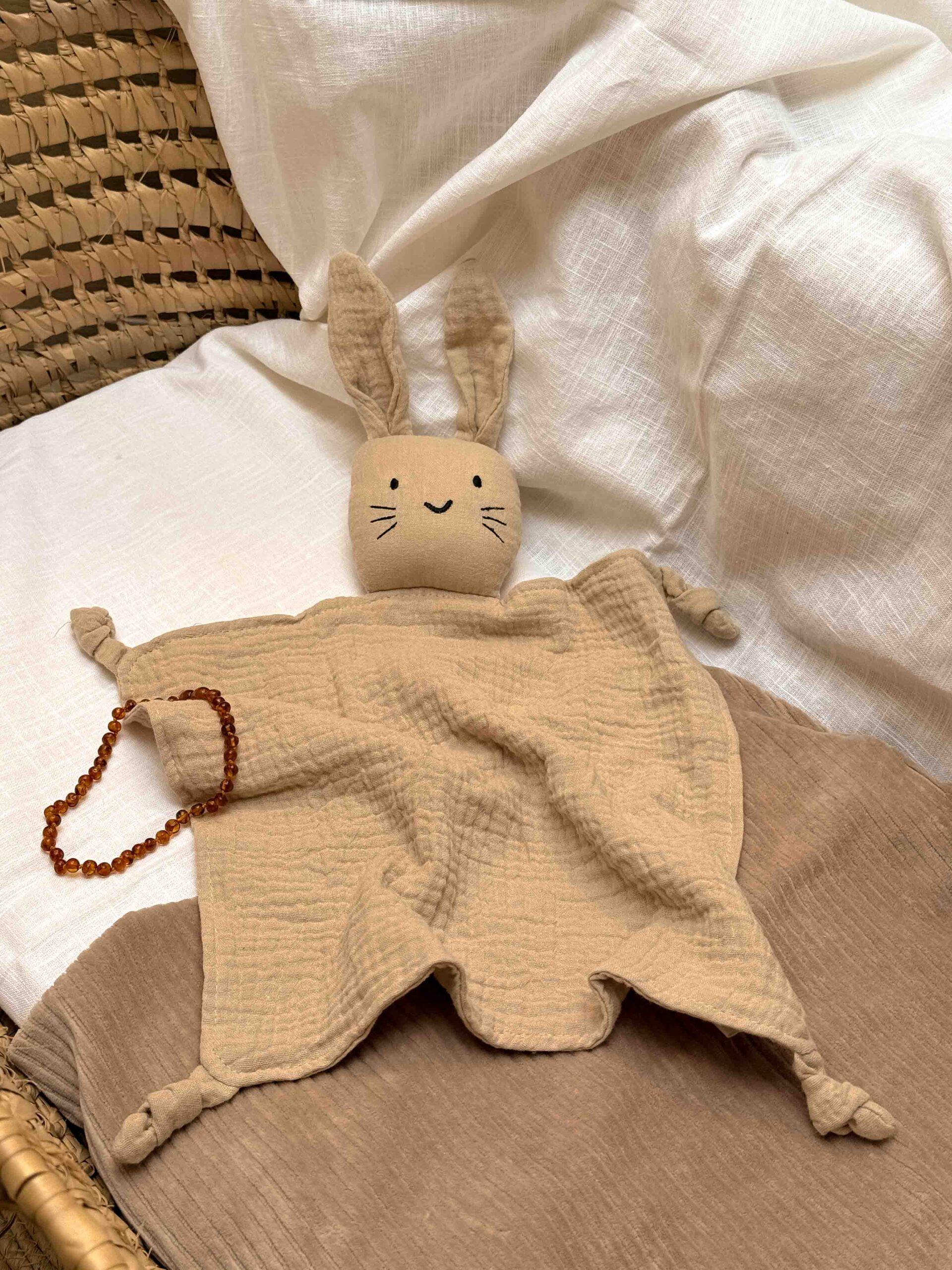 Hydrofiel knuffelkonijn Beige 1 Hydrofiel knuffelkonijn Beige