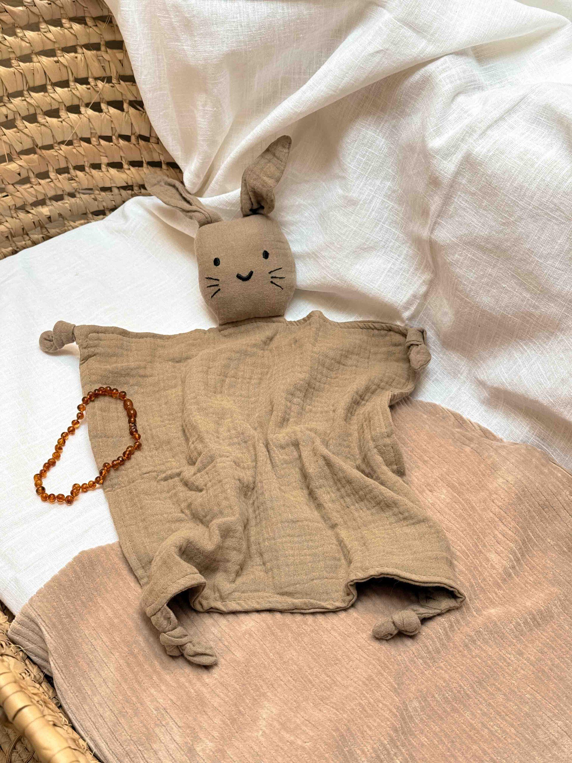 Hydrofiel knuffelkonijn Taupe 3 Hydrofiel knuffelkonijn Taupe