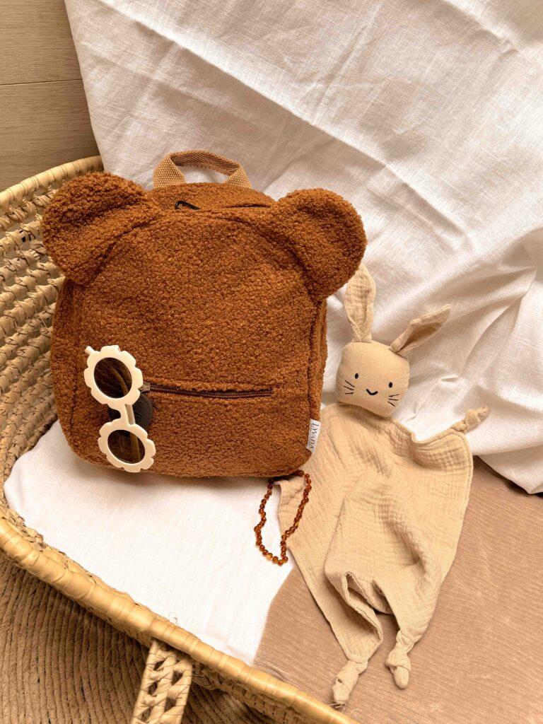 Teddy rugzak met naam hét kraamcadeau van nu 2 Teddy rugzakje met naam Camel
