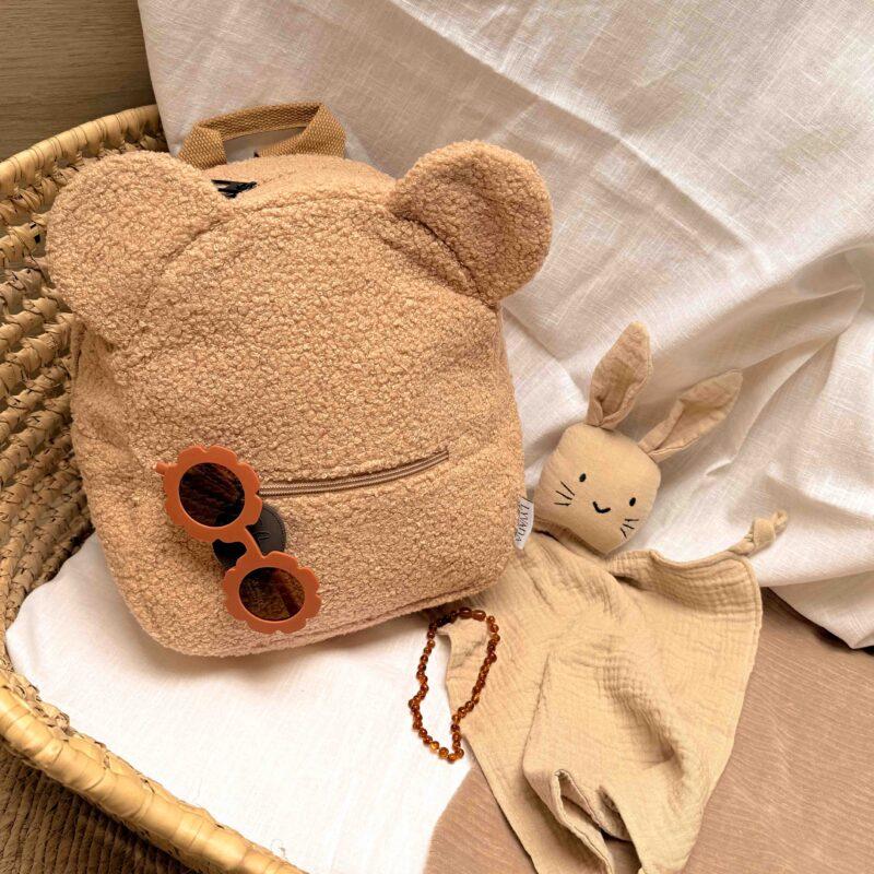 Teddy rugzakje met naam Zand