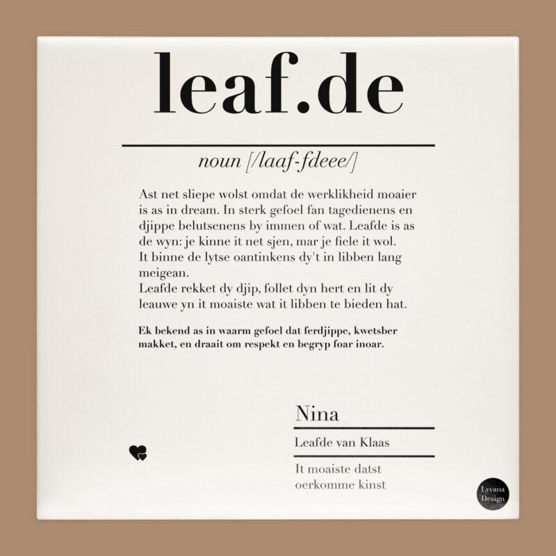 liefde tegel fries
