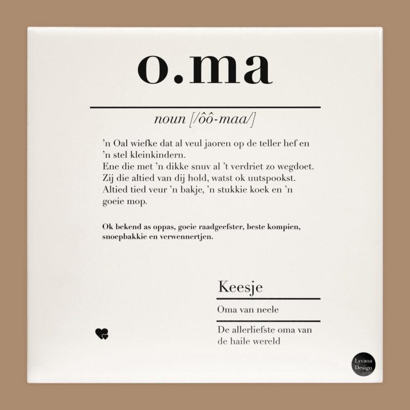 oma tegel gronings