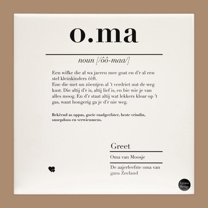 oma tegel zeeuws