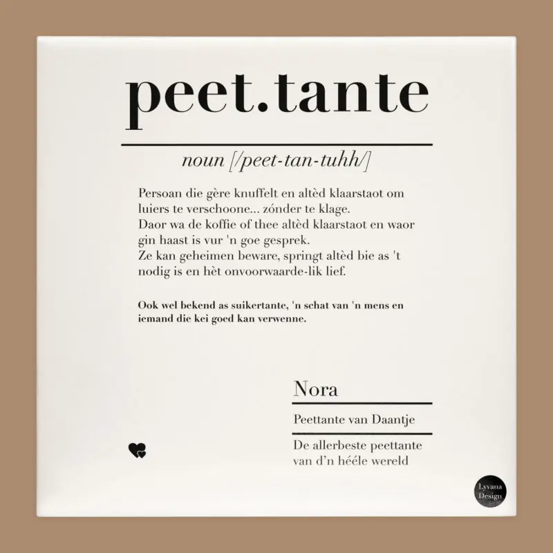 peettante tegel brabants