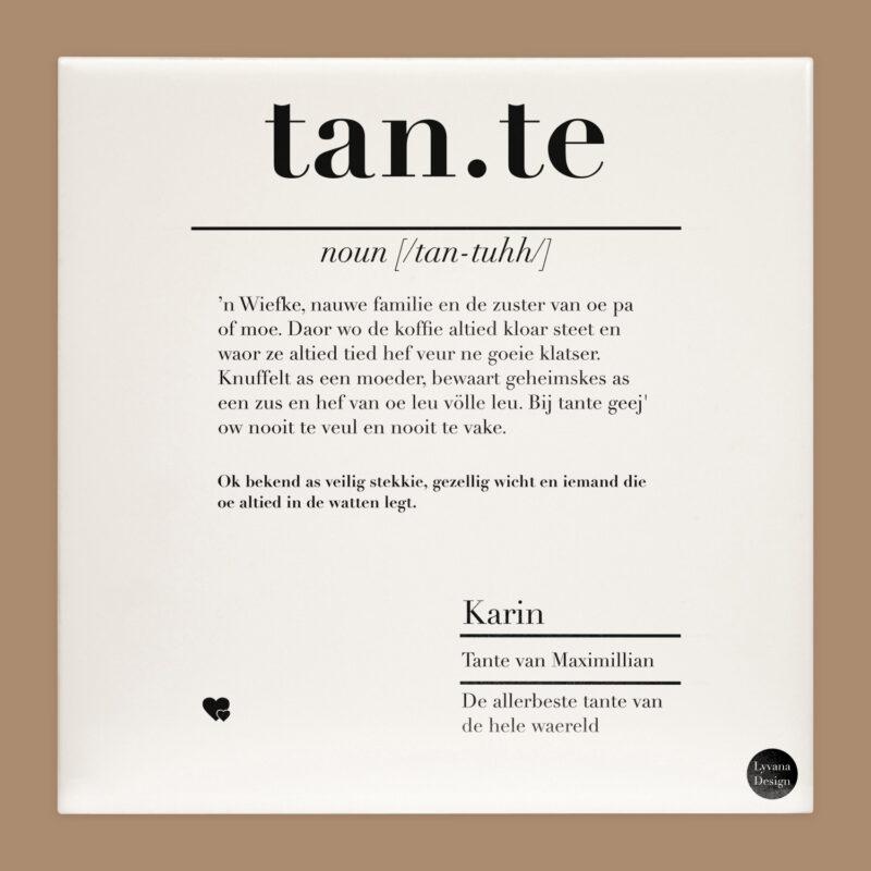 tante tegel twents