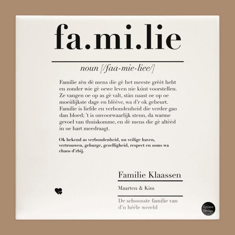 Familie tegel brabants