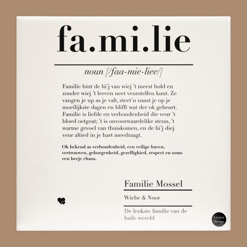 Familie tegel gronings