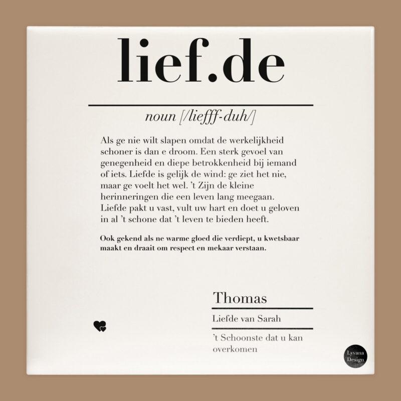 liefde tegel belgisch