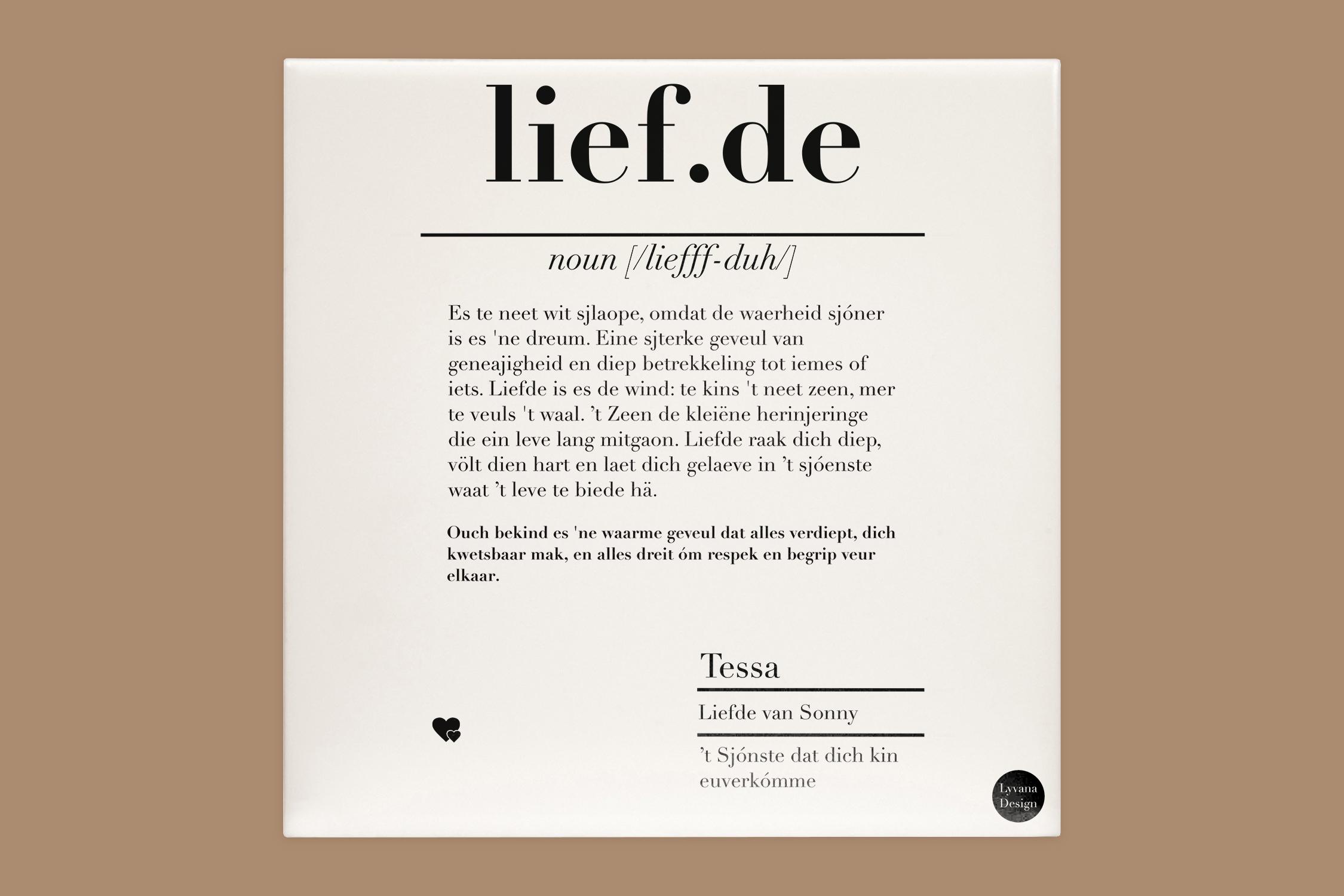 Liefde tegel Limburgs 1 liefde tegel limburgs