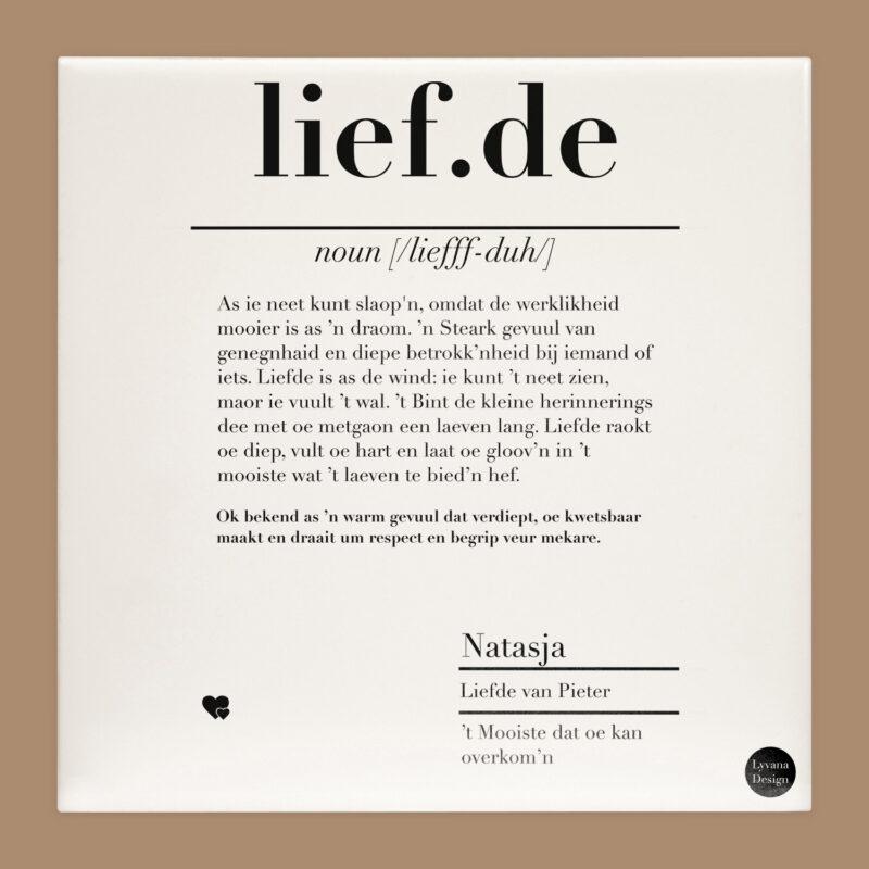 liefde tegel twents
