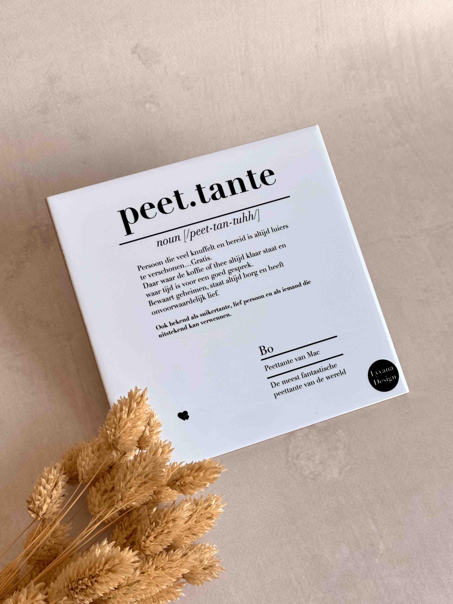 peettante tegel