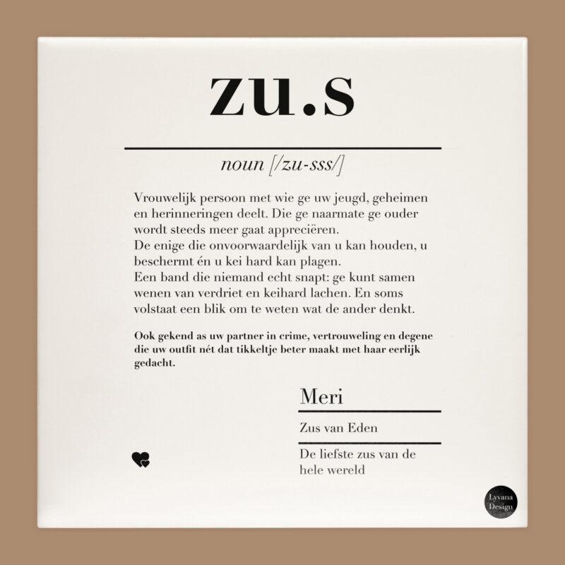 zus tegel belgisch