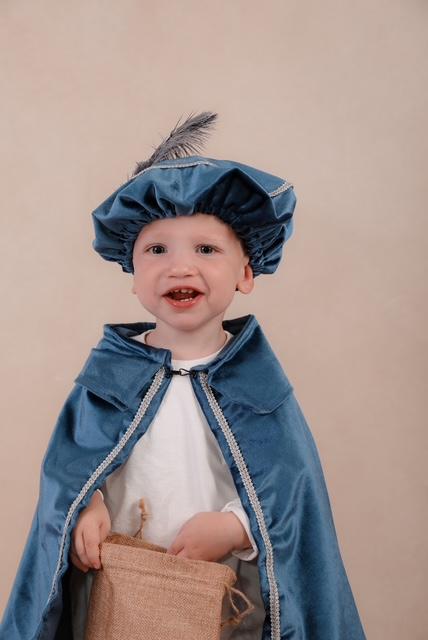Luxe cape blauw