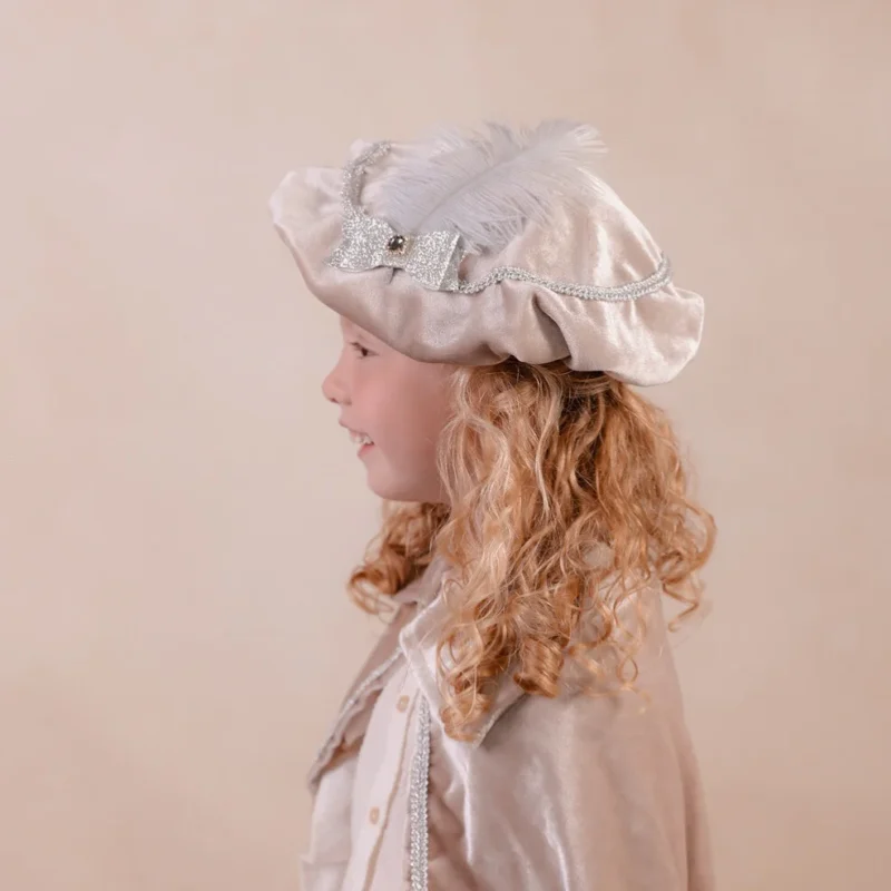 Luxe pietenmuts ecru met naam