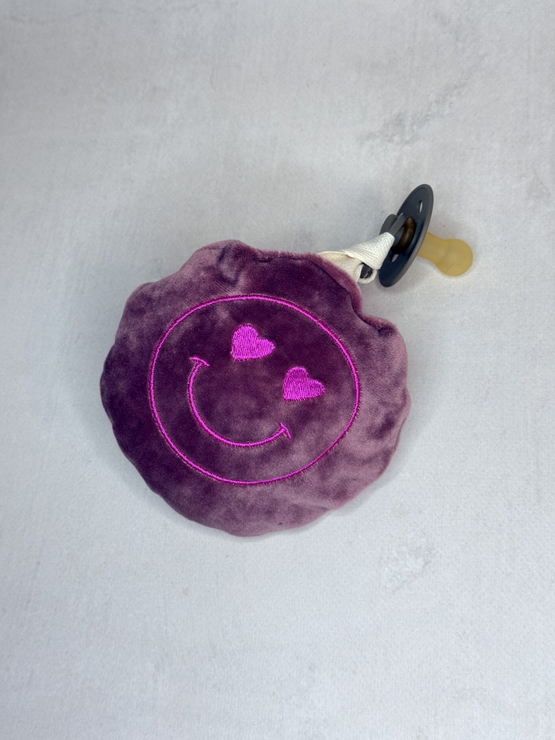 Speendoekje Smiley roze 5 Speendoekje Smiley roze