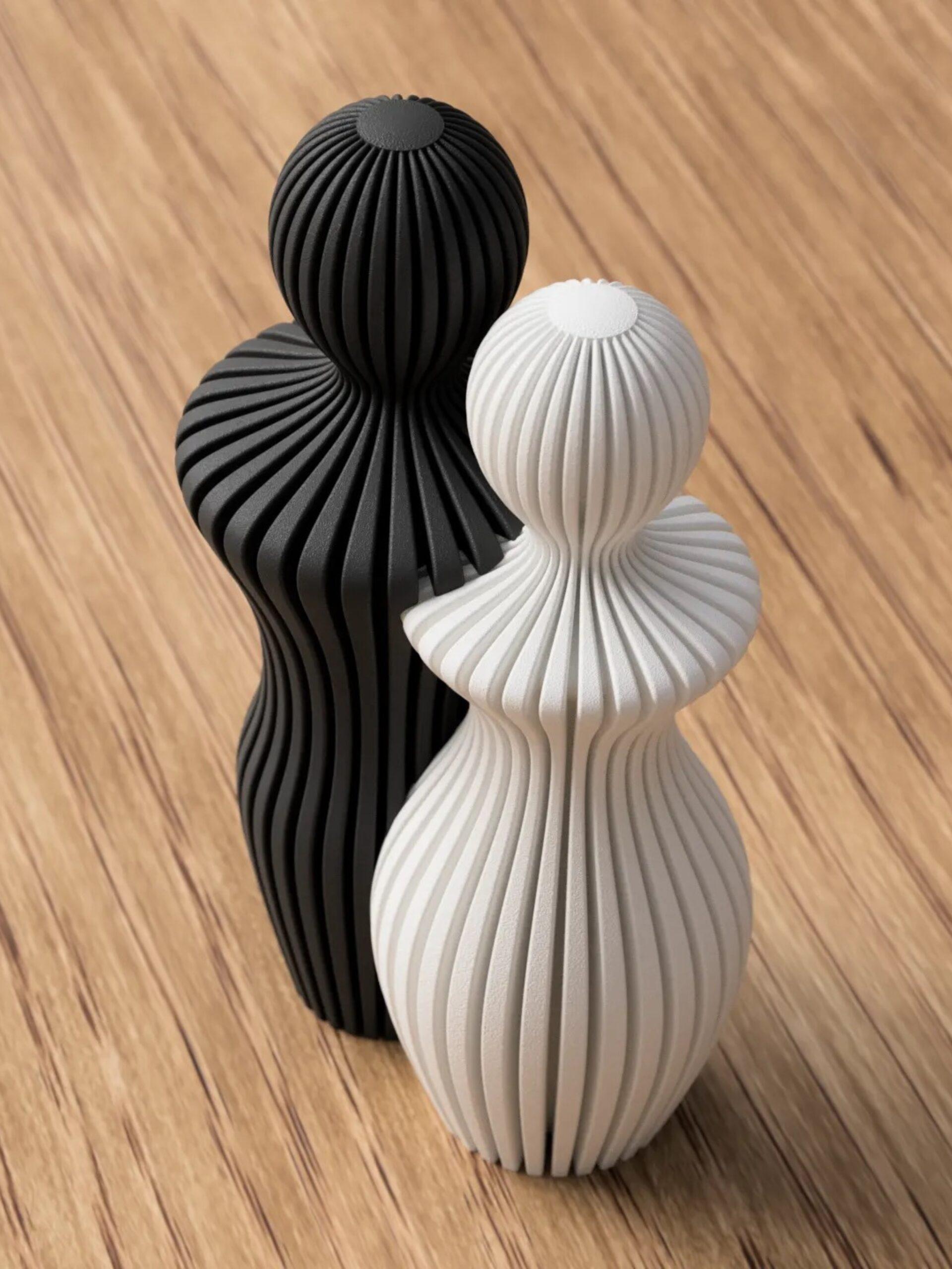 Modern beeldje van man en vrouw 2 Modern beeldje van man en vrouw