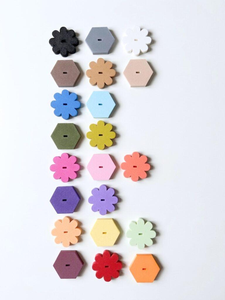 Wanddecoratie zonder boren: Ontdek het modulaire FLEUR© wandsysteem 4 Modulaire basismodule hexagon | FLEUR©