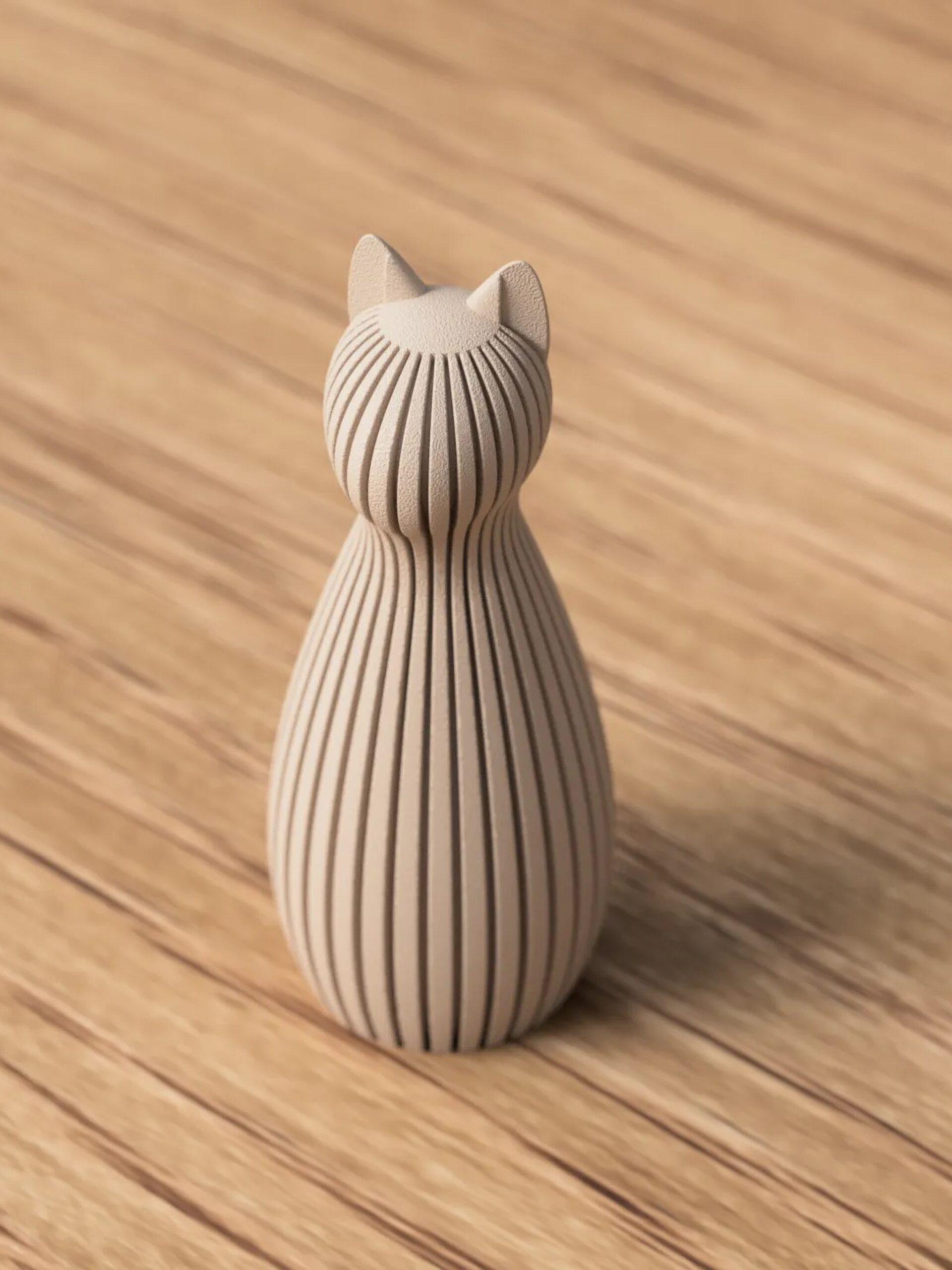 3D-geprint katje 2 3D geprinte kat