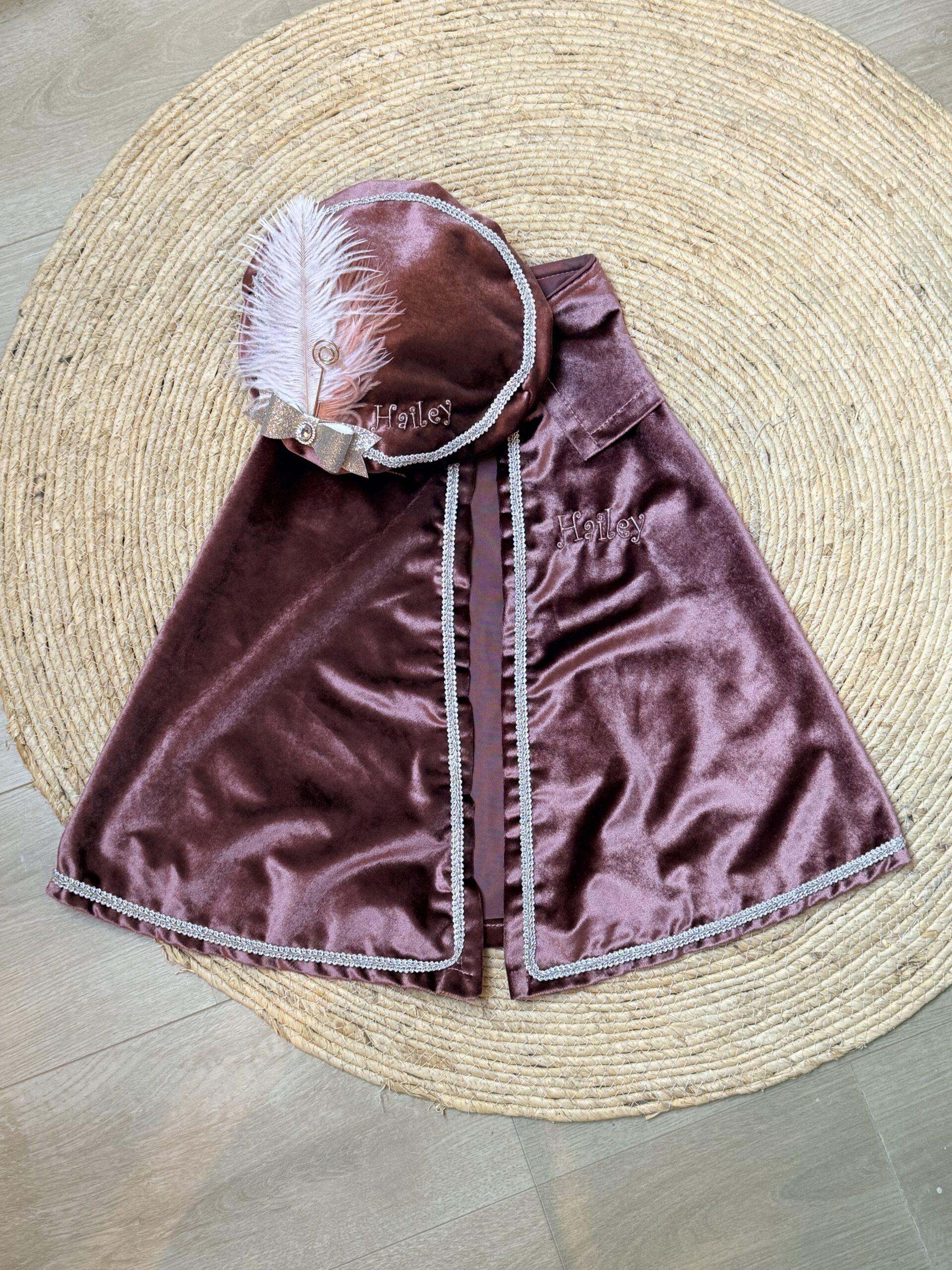 Luxe pietenmuts oud roze met naam 13 Pietenmutsje voor meisjes