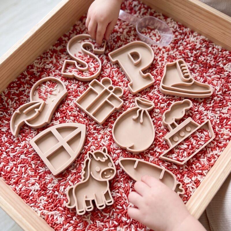 Sinterklaas sensory vulvormen set (10-delig).