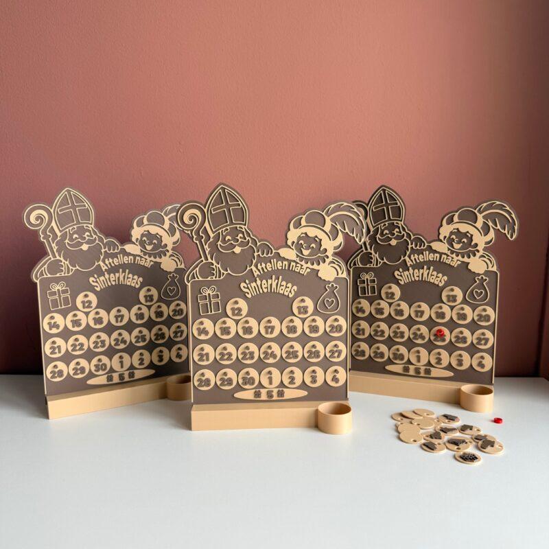 Aftelkalender voor pakjesavond Sinterklaas